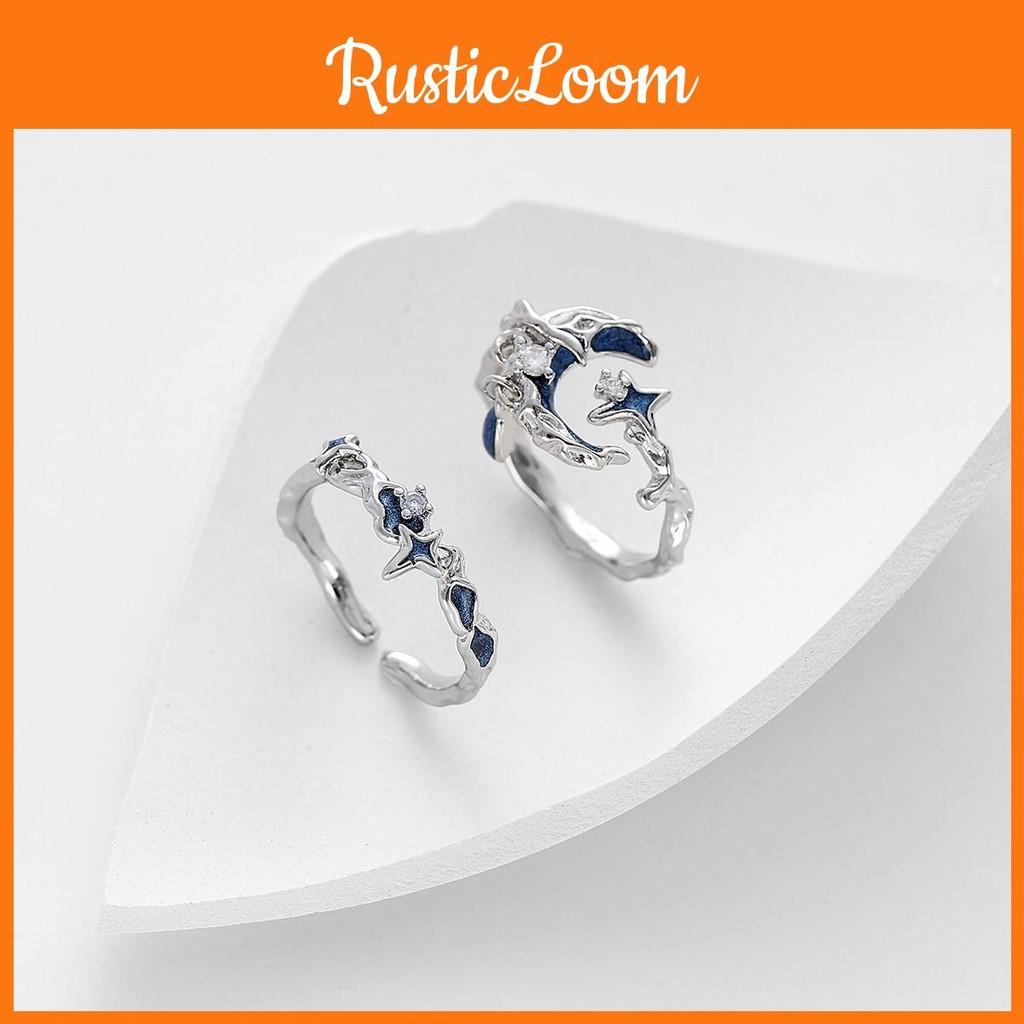 Fashionable Adjustable And Ushaped Ring For Women Featuring A Eyecatching Starry Sky Design