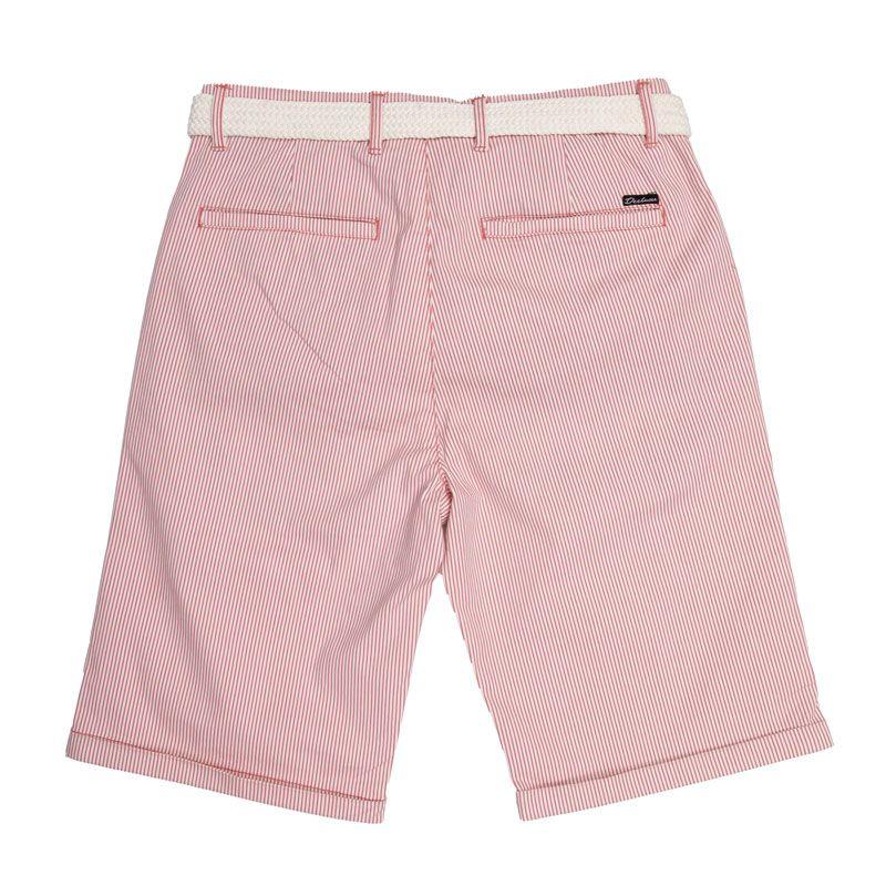 Men's DEELUXE 74 Striped Peach Short Quentin with Belt