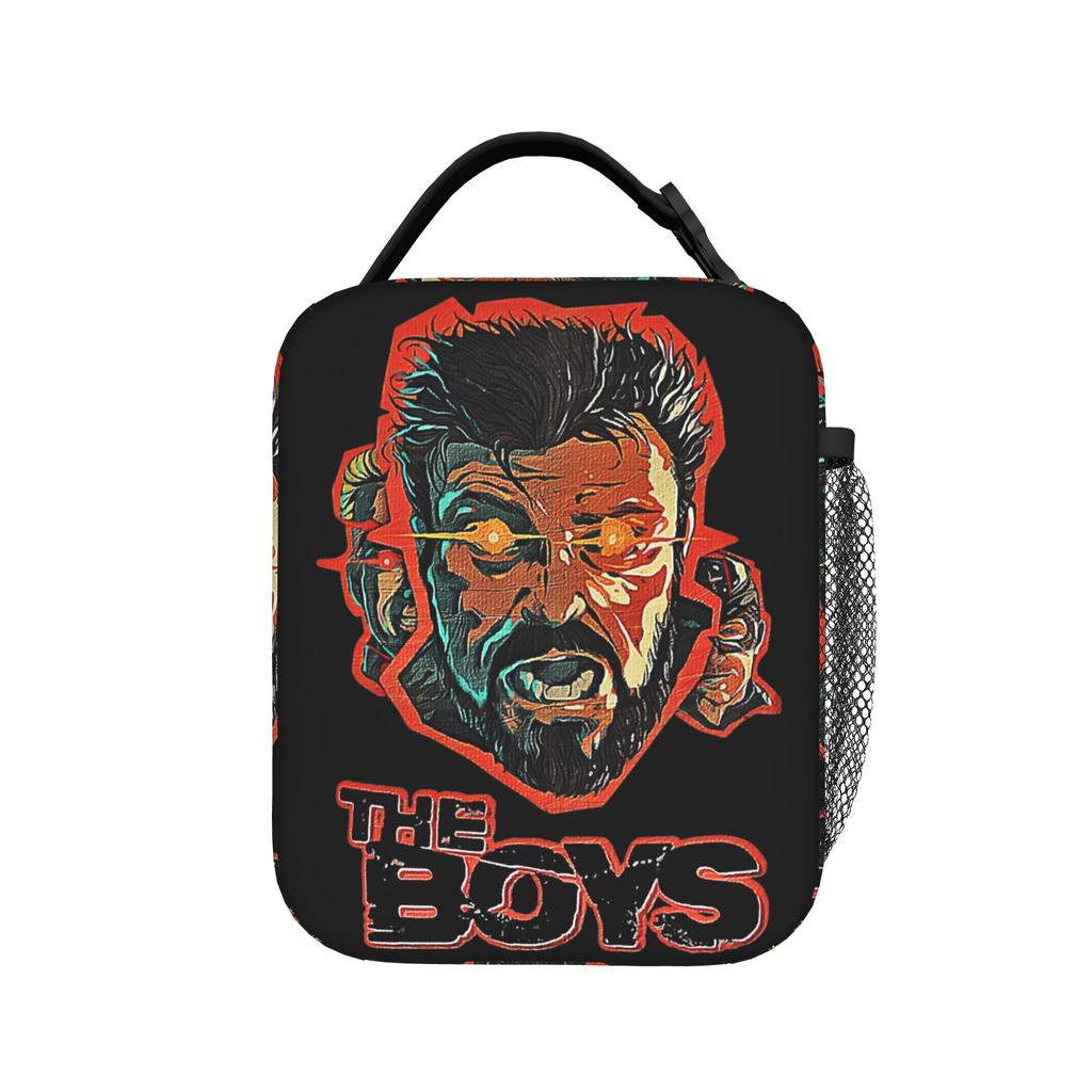 The Boys Retro Billy Butcher Insulated Lunch Bag High Capacity Reusable Cooler Bag Tote Lunch Box School Outdoor Food Bag