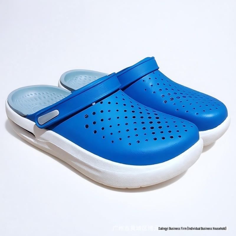 Unisex Summer Baotou Clogs: Thick-Sole, Versatile, Soft Beach Shoes