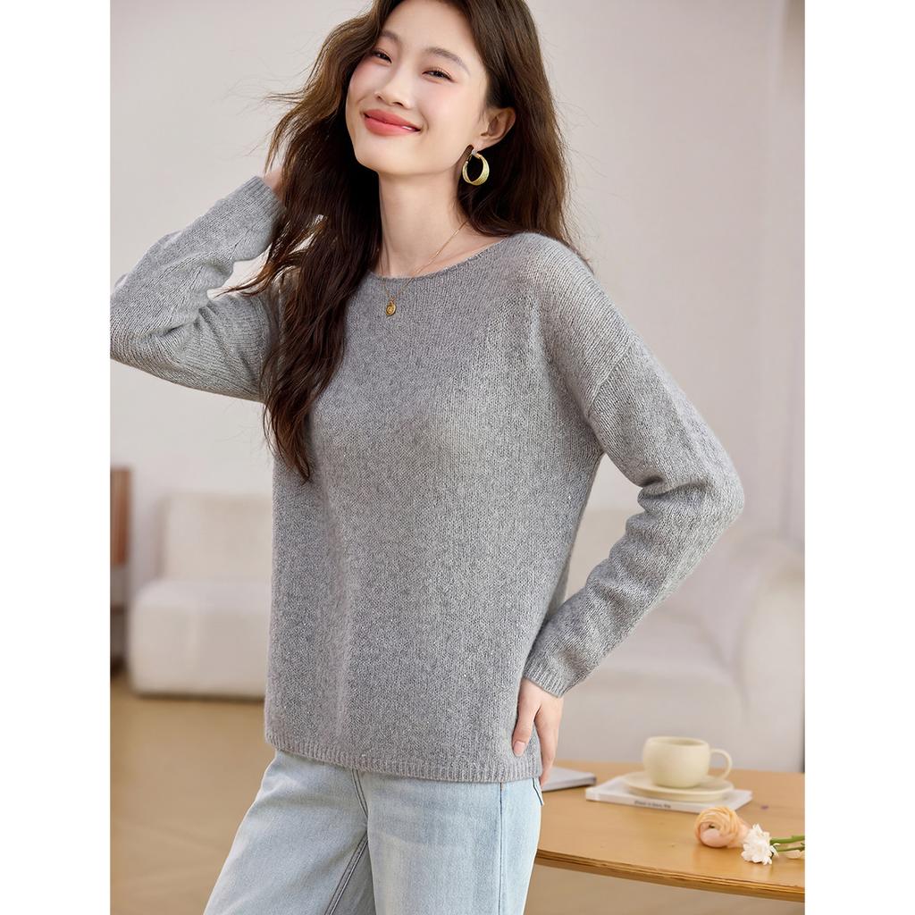 Loose and Lazy Style, High-end Feeling, 26 Year New Women's Summer Top, Western-style Long Sleeved Sweater, Women's Knitted Sweater, Women's Clothing