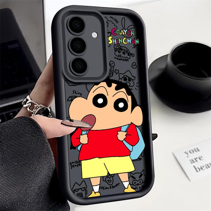 Janpan Anime C-Crayons-Shins-chans S25Ultra Phone Case For Samsung Galaxy S25 S24 S23 Ultra 5G S22 S20 Plus S21 FE S24FE Cover