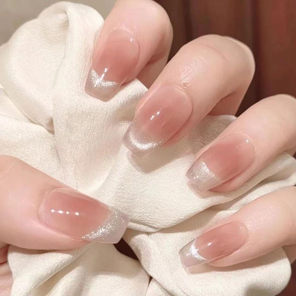 Frühling und Sommer Wind Tragen Nagel Reiner Wunsch Nagelpflaster Aufhellend Abnehmbares Nagelstück Langes und kurzes Nagelstück Fertigprodukt