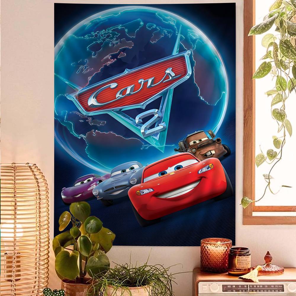 

Cartoon Cars Movie Colorful Tapestry Wall Hanging Bohemian Wall Tapestries Mandala Wall Art Decor 74x94cm(29x37in)