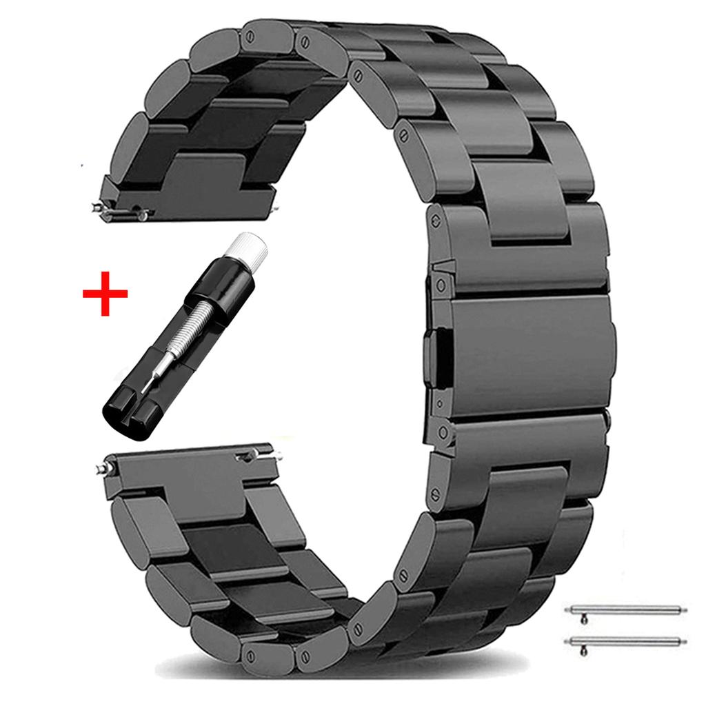 22mm 20mm 18mm Metal Strap for Samsung Galaxy Watch 3 4 Active2 S2 Gear S3 Gt 2 Huawei GT2/Amazfit GTR Stainless Steel Bracelet Gift for Mother's Day