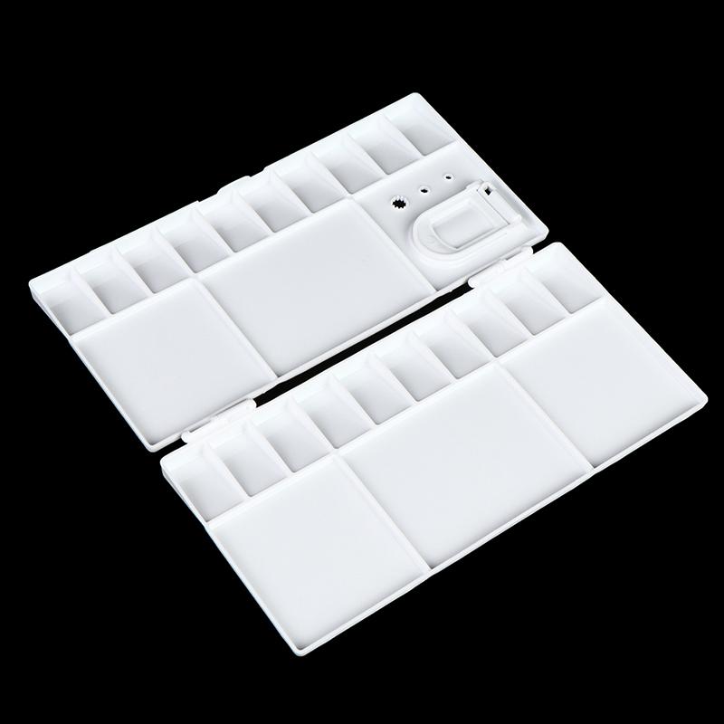 25Grid Folding Watercolor Palette Watercolor Paint Tray Box Pigment Box