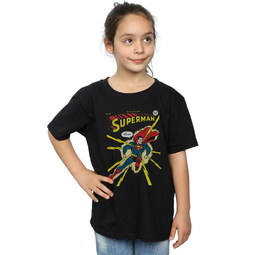 DC Comics Girls Superman No. 32 Cover Cotton T-Shirt