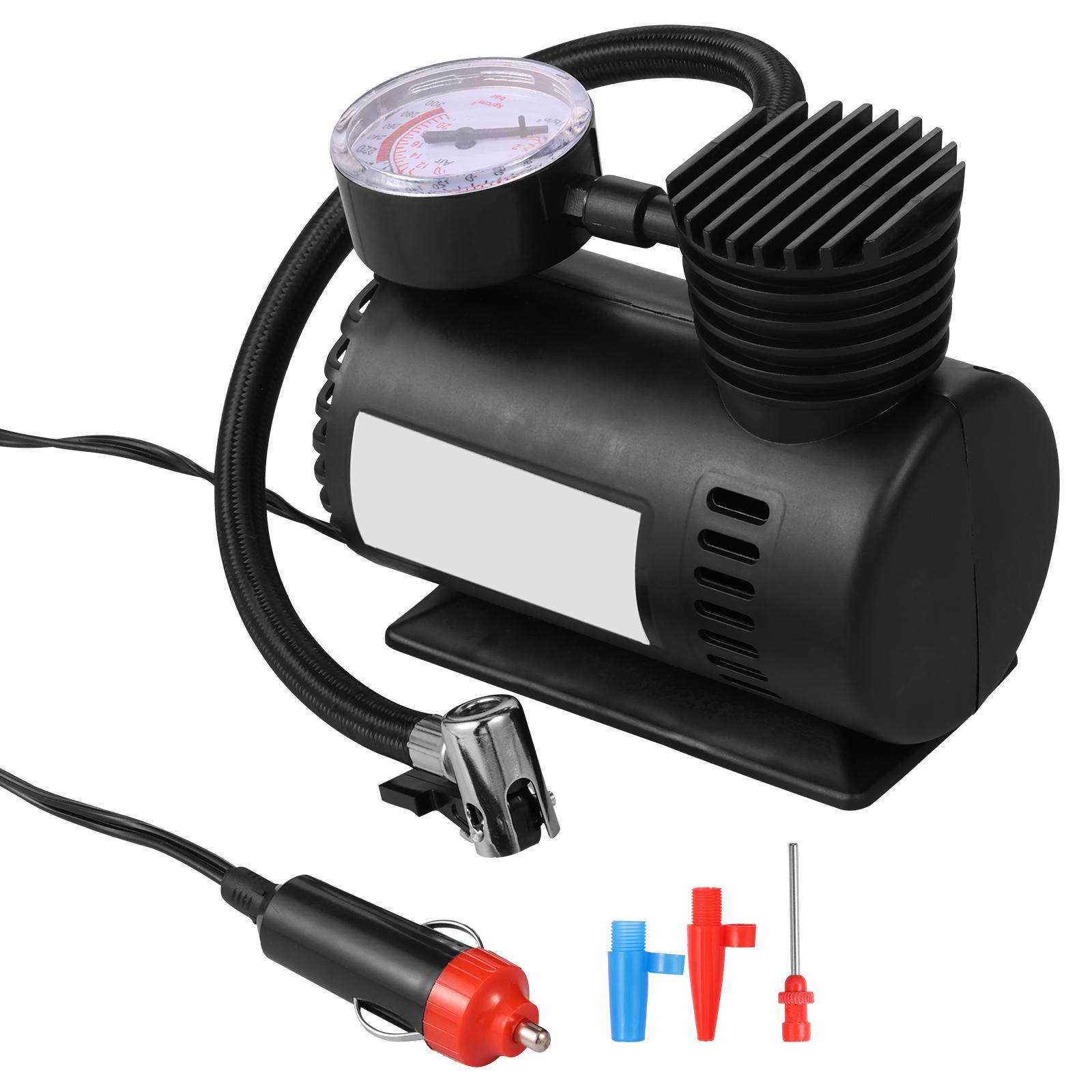 

12V Portable Tire Pump with Digital Pressure Gauge for Car Vehicle Tire Inflator Lightweight Air Compressor for Bicycle Sports