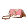 New MICHAEL KORS Bradshaw Cow Leather Shoulder Bag, Crossbody Bag Medium Size Women's Acorn Brown & Pink 30T1G2BM2L-986