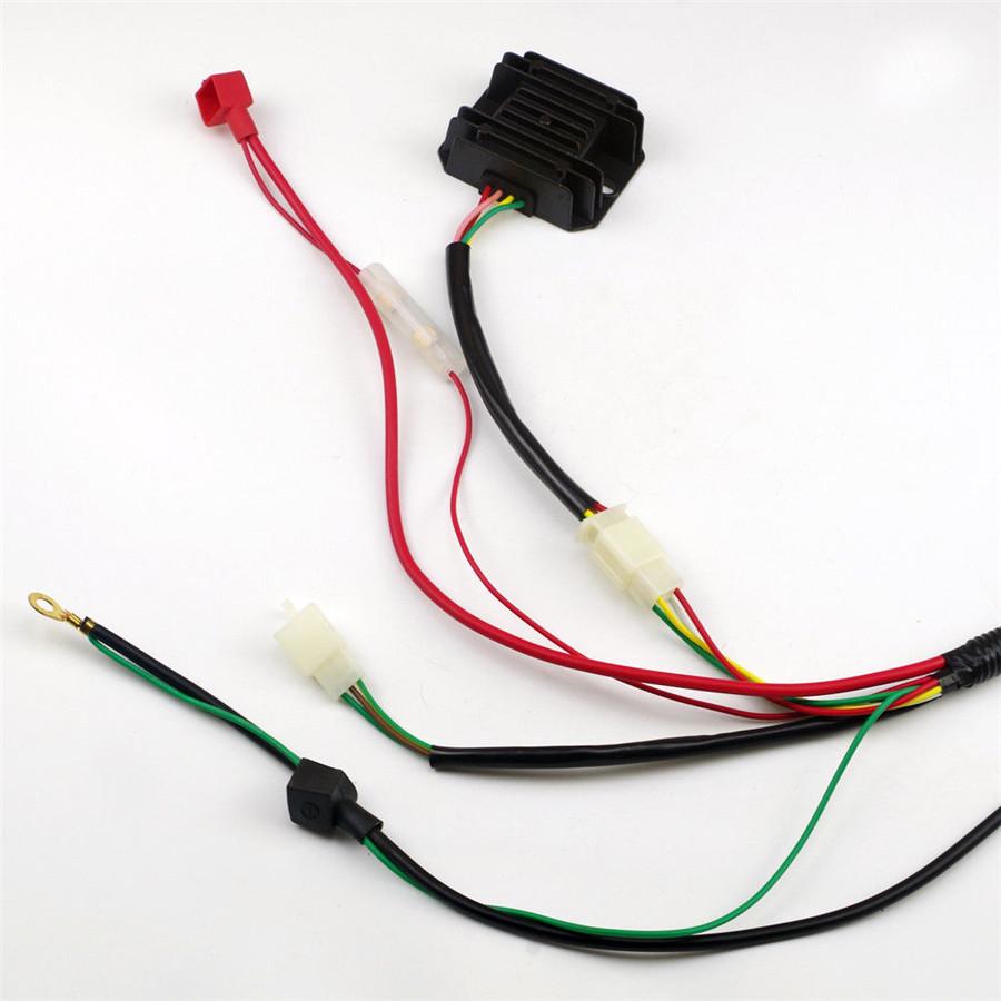 Line Assembly Electric Door Lock Ignition Coil For CHINESE GY6 150CC ATV QUAD