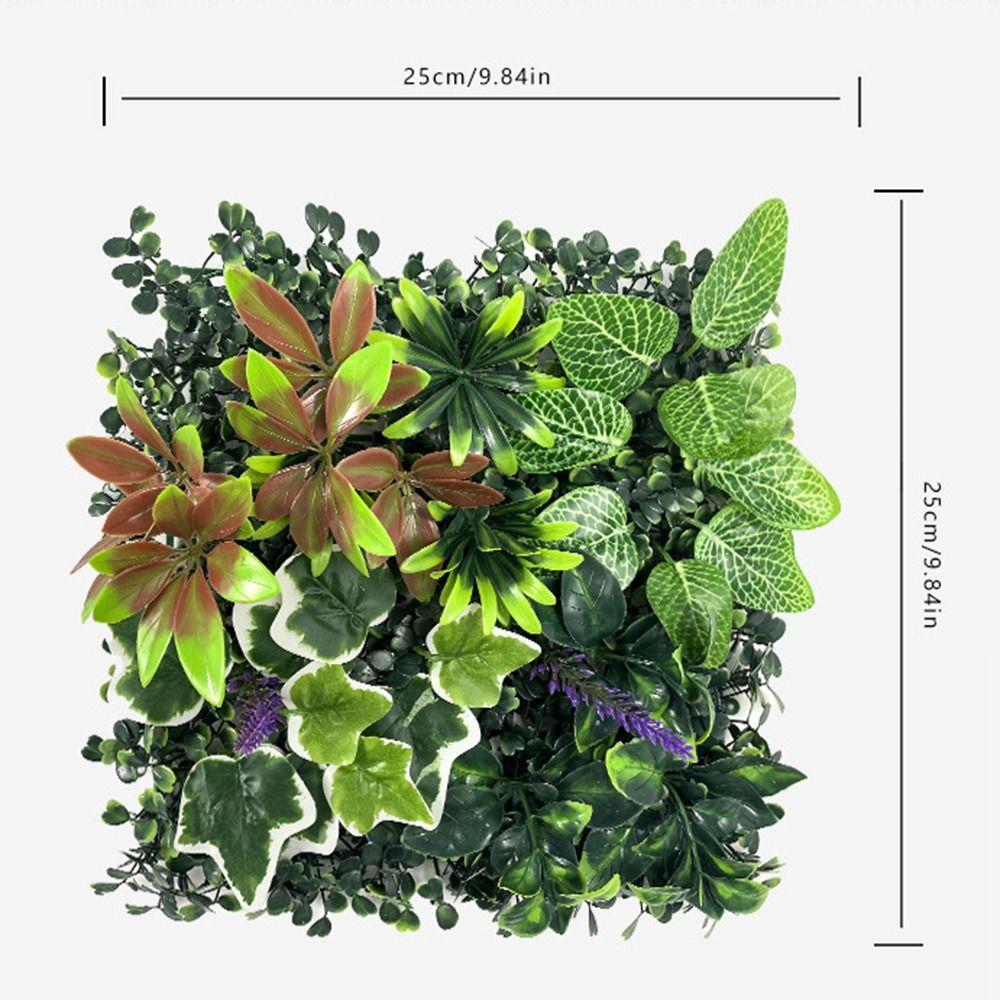 DIY Artificial Plant Wall Panel Sunflower Artificial Fern Grass  Background Wall Decoration