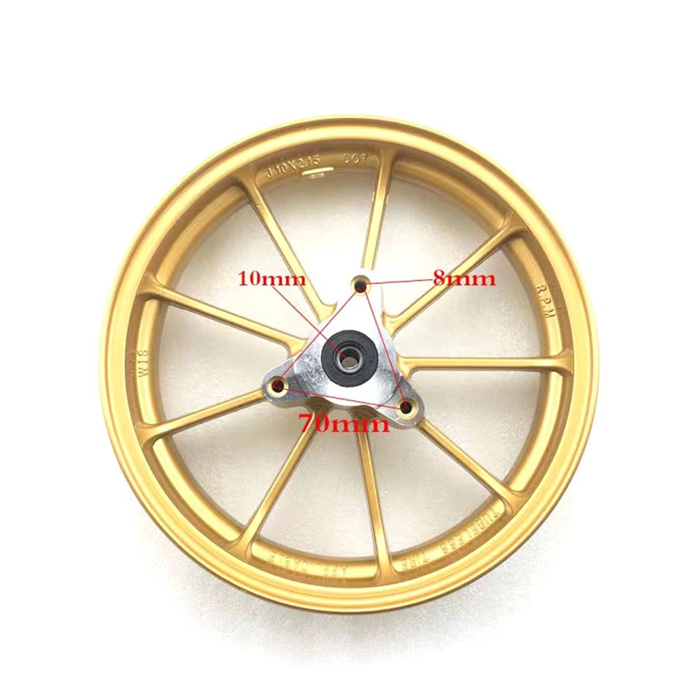 For Honda DIO50 AF18/27/28 Z4 ZX AF34/35/56 Modify 10-inch Aluminum Wheel Rim Front Disc Brake Wheel Rear Drum Brake Wheel Rim