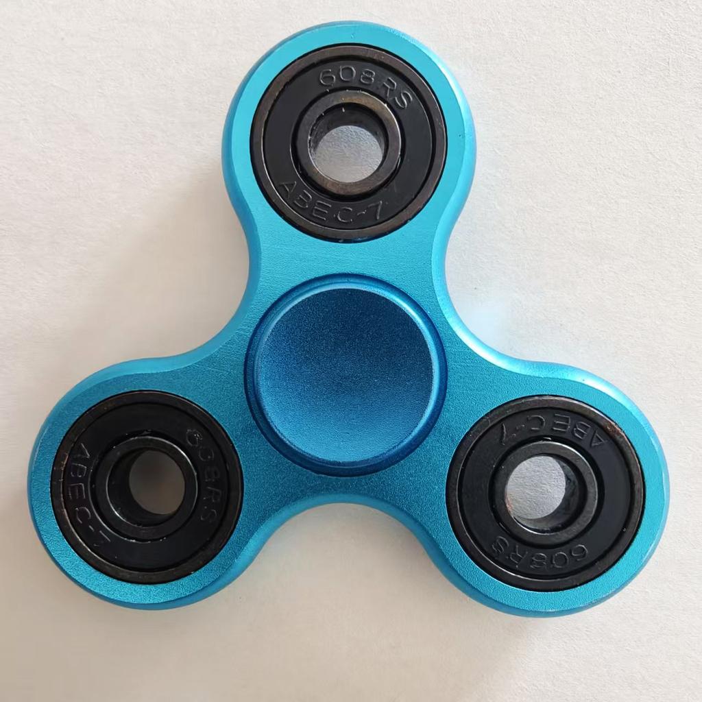 Aluminum Alloy Plating Fidget Spinner Metal Alloy R188 Mute Bearing Drawing Process Hand Spinner Stress Relief Adult Kids Toys