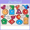 Wooden Childrens Number And Letter Puzzle Blocks Educational Toy For Early Learning