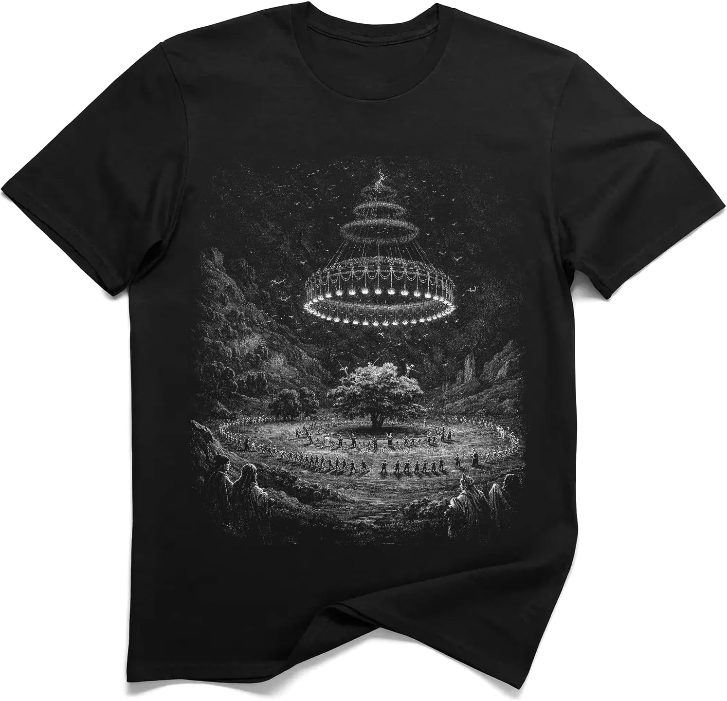 The Walnut Tree Witches Sabbath Gothic Art T-Shirt S