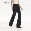 MO&Co. Women's Merino Wool Wide-Leg High-Waist Pants