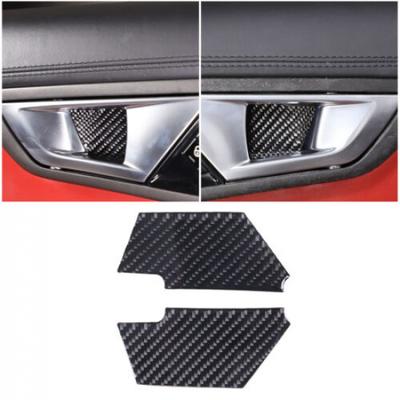 2 st kolfiber innerhandtag dekorativ ram för Jaguar F-TYPE 2013-