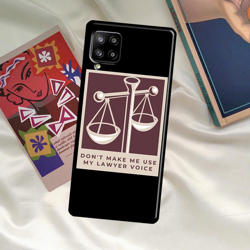 Lawyer Judge Pattern Art Case For Samsung Galaxy A52 A32 A12 A33 A06 A16 A26 A36 A56 A15 A53 A13 A34 A54 A14 A35 A55