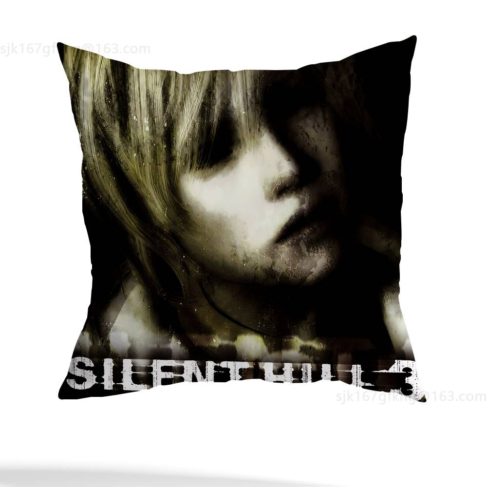 S-Silent Hill  pillowcase casual style decoration, suitable for home decoration (excluding pillow core)