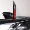 Red Carbon Fiber Front Triangular Window Sticker For Mazda MX-5 Miata 2016-23