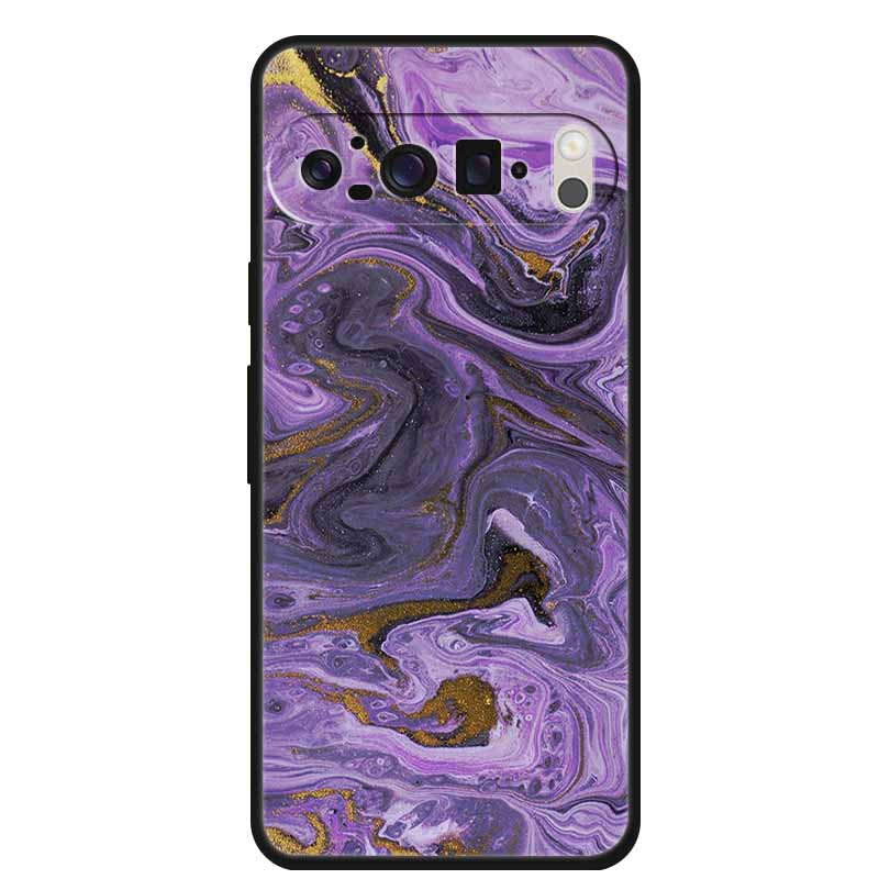 For Google Pixel 10 Pro Case Vivid Graceful Premium Marble TPU Soft Silicone Phone Cases Impact Chic Mineral-Finish Para Cover