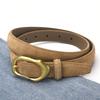 Suede Women's Belt Design, Leather Belt, High-end Feel, Paired with Jeans Belt, Autumn and Winter Anti Velvet Pants Belt