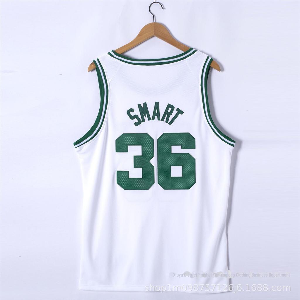Celtics Ne. 36 Marcus Smart Vyšívaný basketbalový dres