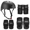 Protective Gear Set 7 In 1 Knee Elbow Pads Wrist Guards Helmet Multi Sports Safety Protection Pads for Kids Teenagers Scooter Skating Cycling
