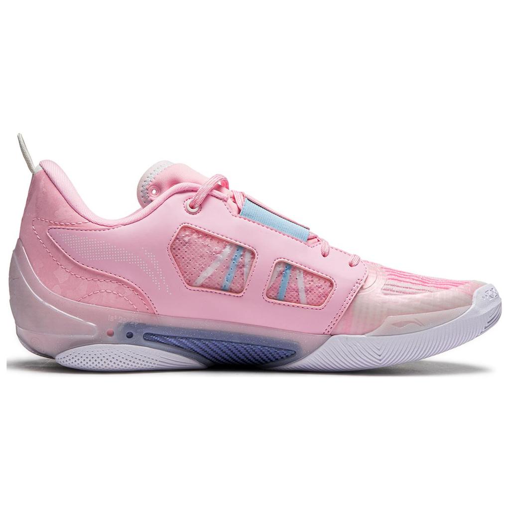 Li Ning Wade 808 4 Ultra Cushioning Abrasion Resistant Lightweight Rebound Low Top Basketball Shoes Men's Pink ABAU031-6