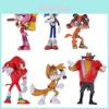 Conjunto de Bonecos de Ação do Jogo Sonic The Hedgehog Fofos de Qualidade Premium Para Crianças e Adultos