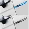 KSMH6 Car Sticker 2PCS Weatherproof Stainless Steel Side Wing Fender Badge Emblem UV-Proof Anti-Fade Anti-Rust Body Decal For BMW F34