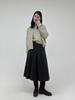 Apoem Strap Line Pleated Skirt (2C)