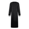 Women's Nightgown Long Housecoat V Neck Pajama Dress With Pockets