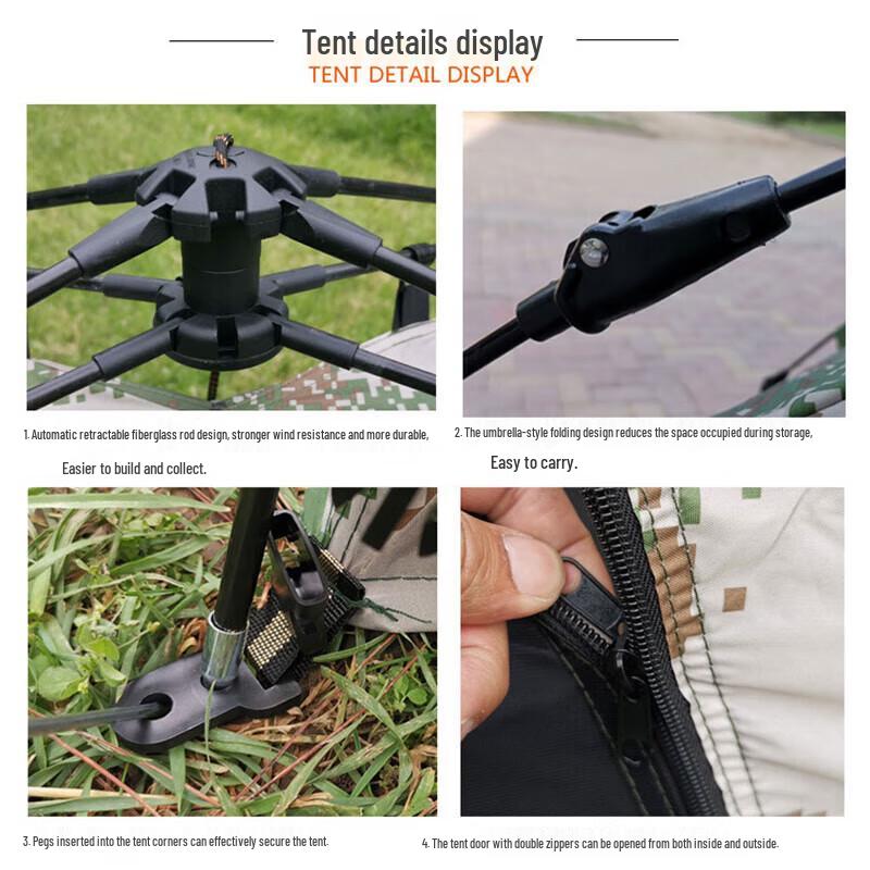 Hungry Wolf Automatic Outdoor Camping Tent