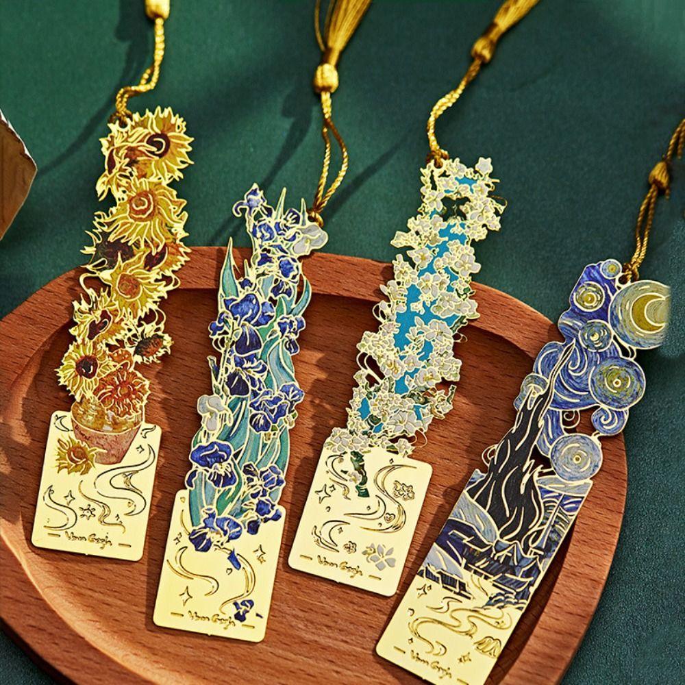Sunflower Metal Hollow Bookmark Exquisite Reading Stationery  Book Lovers