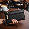 PU Leather Women's Long Wallet Soft Large Capacity Zipper Clutch Purse Multifunctional Wrist Strap Coin Purse Billfold Handbag