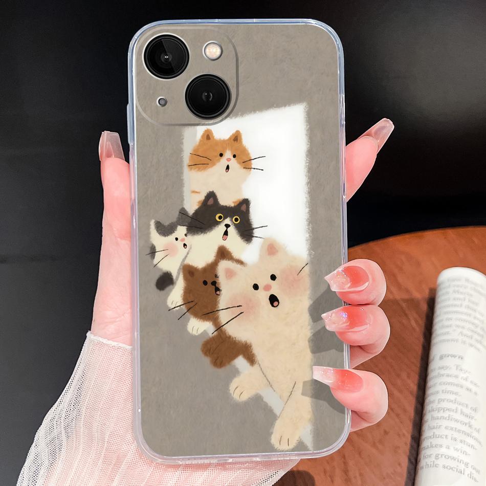 For iPhone 13 Pro Max 13 mini Phone Case Butterfly Patterns Soft Slim Transparent Silicone Cover For iPhone13 Lightweight Funda