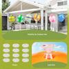 35x27cm Inflatable Easter Egg Decoration Big Colorful Blow Up Eggs for Outdoor Yard Garden Decor Holiday Party Supplies