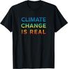 Klimawandel Ist Real Abgenutzt Farbverlauf Individualität Kurzarm Harajuku Grafik T-Shirts Camisas Streetwear