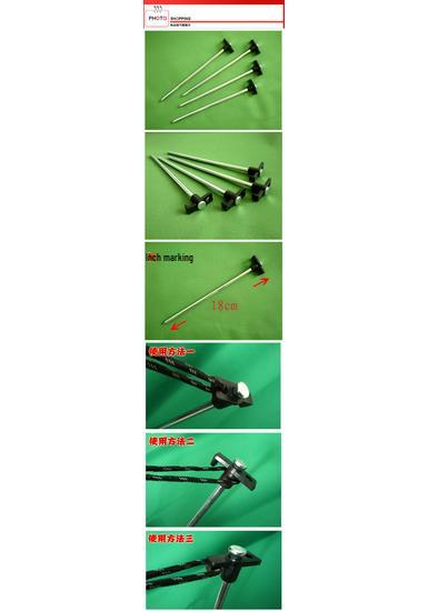 10-Piece 25cm Outdoor Camping Tent Ground Stakes with Handles