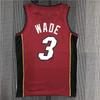 Camisa de Basquete Miami Heat Estampa Personalizada Jovem Adulto Roupa Esportiva de Performance Tecido Respirável de Carvão de Bambu