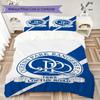 Queens Park Rangers fc Pattern Bedding uilt Set uilt Cover Pillowcase Home Decoration Birthday Gift (1 * duvet cover + 2 * pillowcase without core)