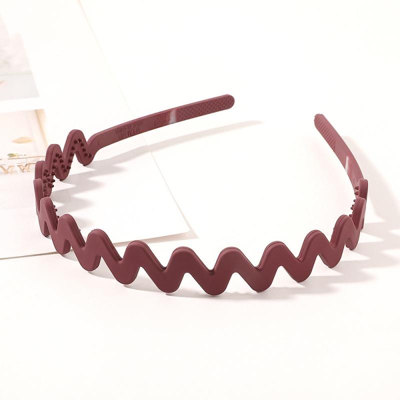 Solid Color Simple Square Shaped Headband Anti-Slip Invisible Girls Hair Hoops For Teenager Fixed Hairstyle Accessories Hair Rim