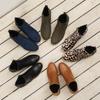 2021 Spring/Autumn Plus Size Leopard Print Pointed Toe Women's Casual Flats