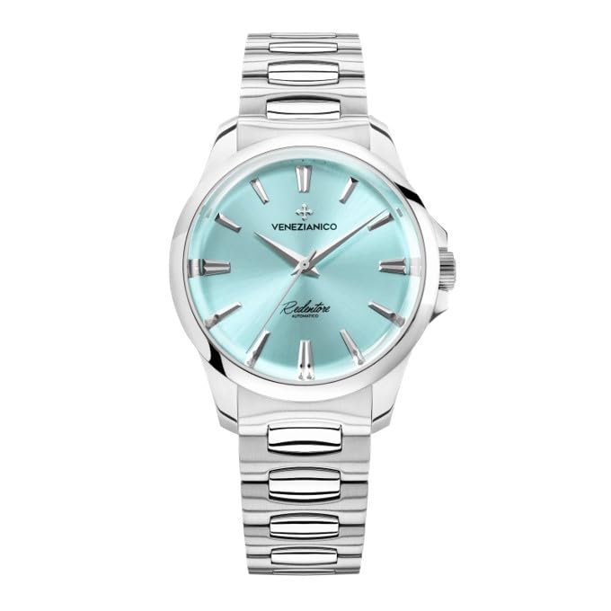 

Venezianico Unisex Watch Watch Automatic Winding Sky Blue Case 36mm Water Resistant to 5 ATM 2 Year Warranty REDENTORE36-1121502C Diameter синій