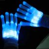 LED Gloves Neon Guantes Glowing Halloween Party Light Props Luminous Flashing Skull Gloves Stage Costume Supplies