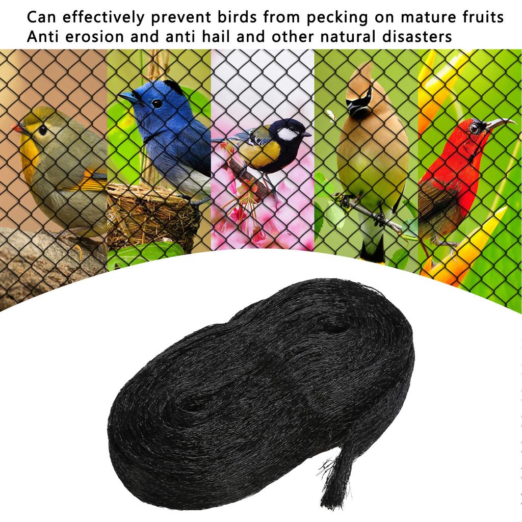 Bird Netting with 50PCS Cable Ties Nylon Garden Netting Anti Bird Mesh Plant Pest Netting for Vegetable Fruit