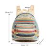 Women's Ethnic-Style Straw Backpack with Double Layer Zipper