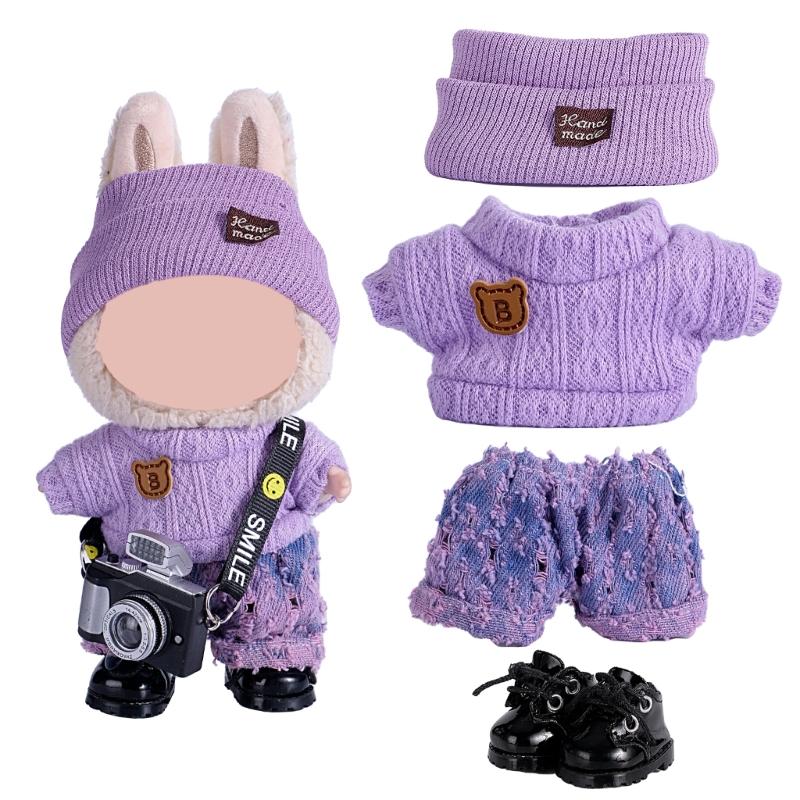 Fashion Doll Clothing Set For Anime Figure Doll 17cm Standing Doll Display Children Interactive DressingUp Doll Clothes
