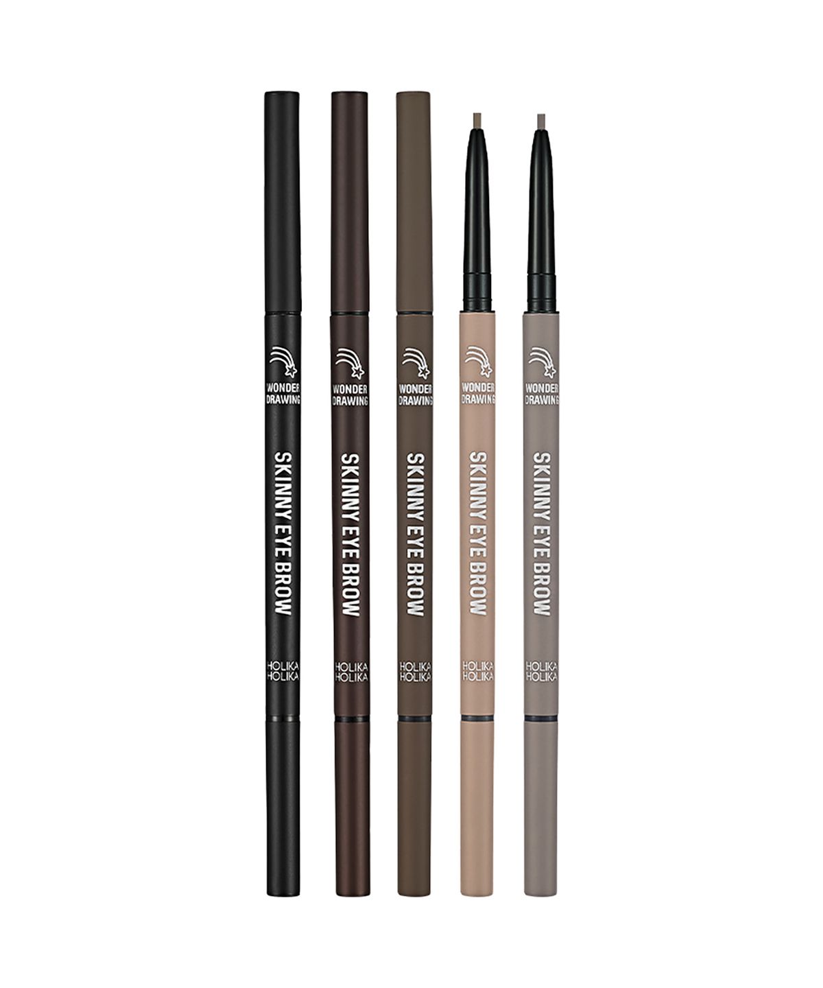 1+1 Wonder Drawing Skinny Eyebrow 01 Ash Black